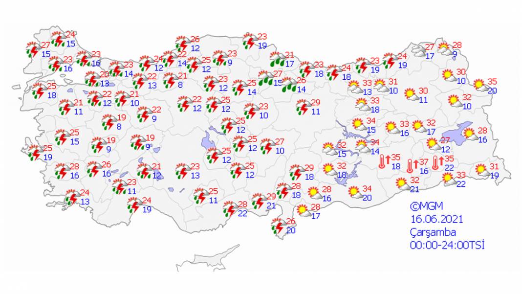 Meteoroloji'den Çarşamba günü için flaş uyarı: Radar görüntülerini paylaştı 17